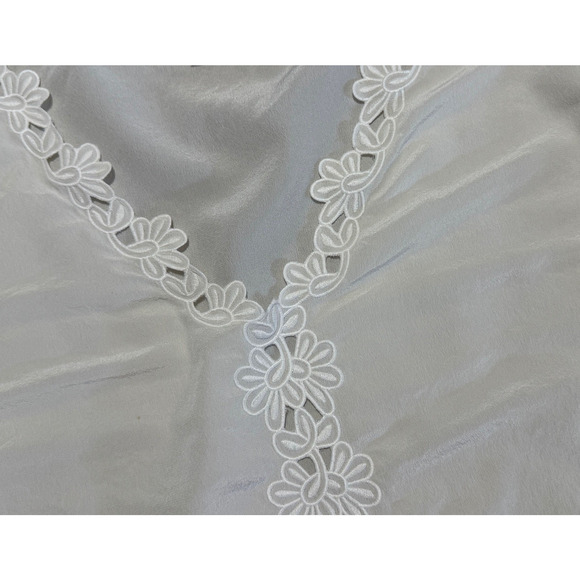 Sezane Ivory Ilonie Blouse Size 10 US Womens Designer Silk Top Cream Loose Fit - Picture 9 of 11